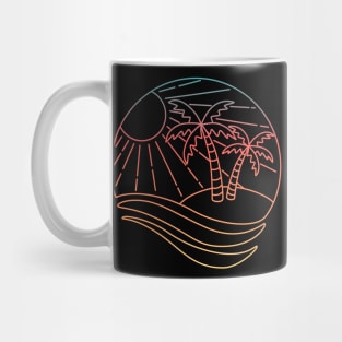 Summer Beach Graident Design Mug